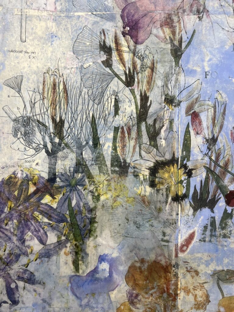 Joanne Biagini, Full Bloom, Detail (2023) Mixed Media