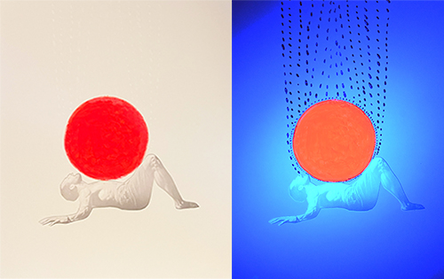 Pressed by the sky Mixedmedia 13x16 Composite image